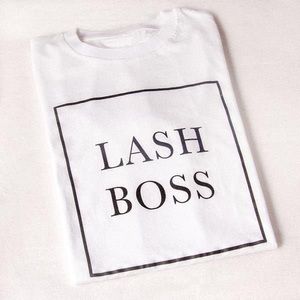 Lash Boss fitted graphic tee